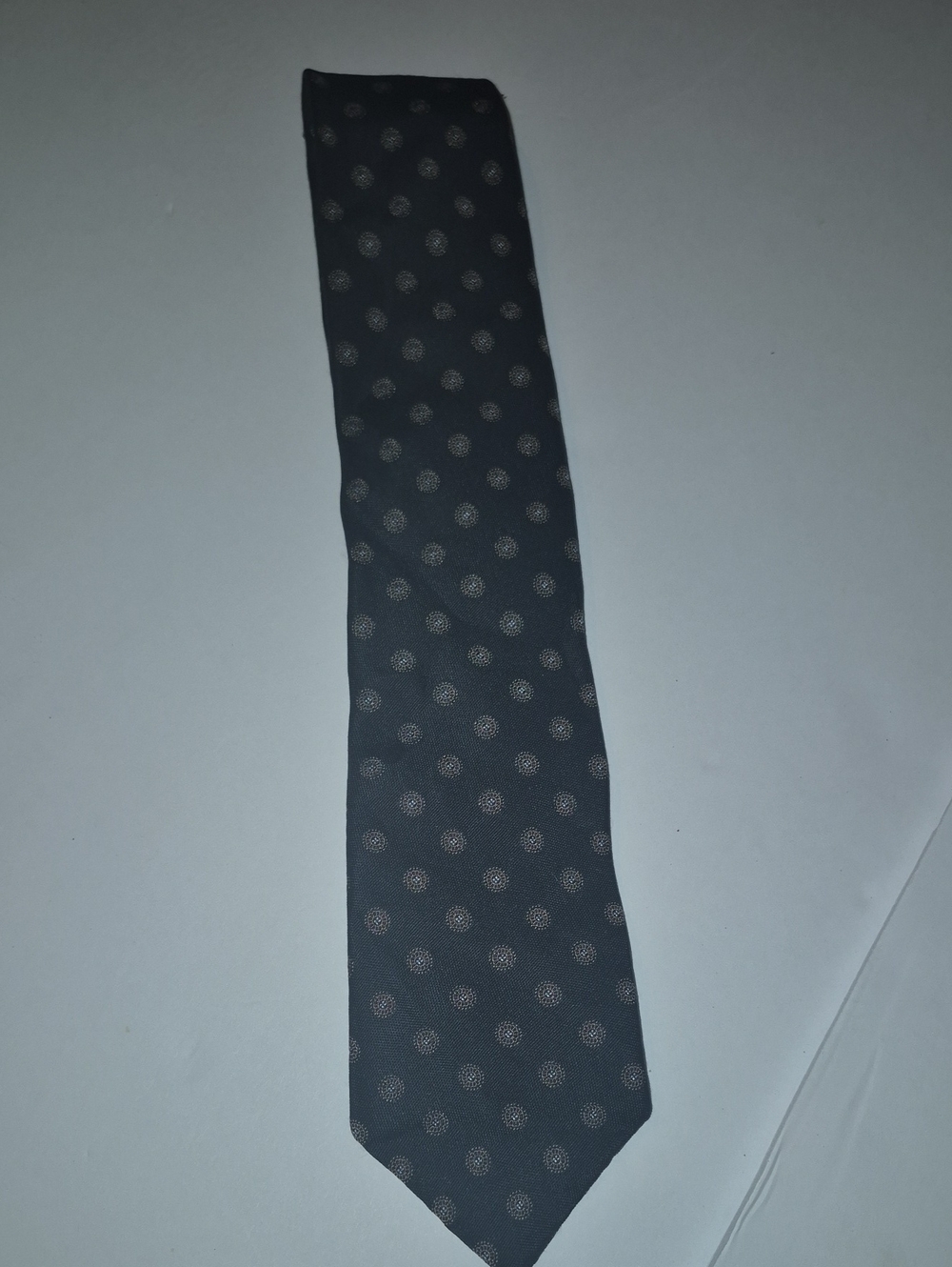 Jos. A. Bank Black Necktie with Light Dot Pattern